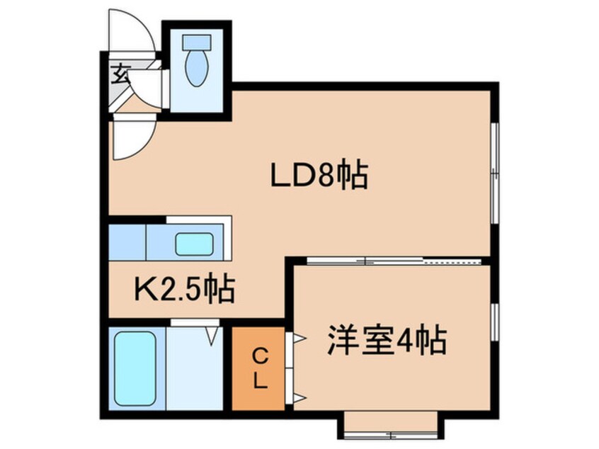 間取図 シャルマン美園