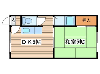 間取図 ハイデンス大洋