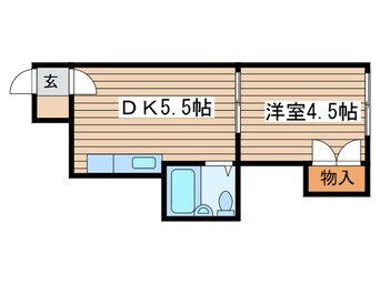 間取図 ハイツ・フランセ３８