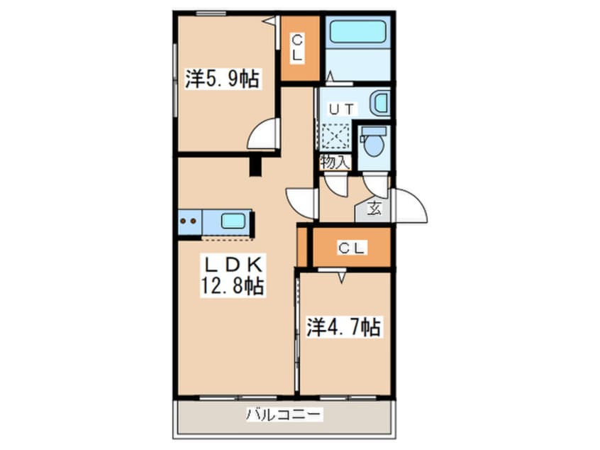 間取図 アストリア東札幌