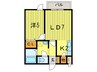 バティール白石 1LDKの間取り