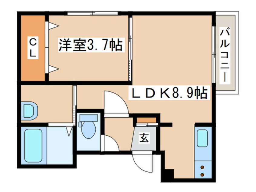 間取図 COLORE SHIROISHI