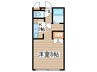 ステュディオ北１２条 1Kの間取り