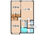 メゾン館山 2LDKの間取り
