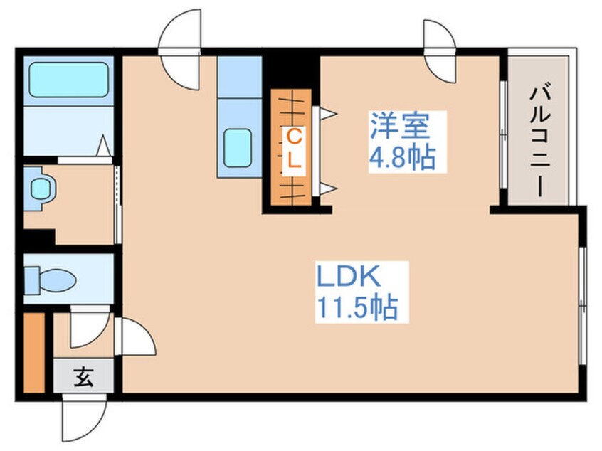 間取図 ハウスオブリザ澄川壱番館