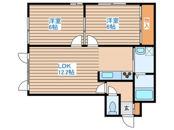 間取図 セピエ－ド１７