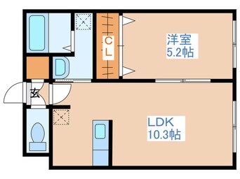 間取図 キューブ中の島２・３Ｎ