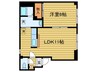 グレ－スヒルズ平岸 1LDKの間取り