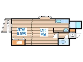 間取図 パ－クヒルズ中央４１１