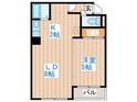 パ－クヒルズ中央４１１の間取図