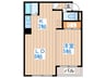 パ－クヒルズ中央４１１ 1LDKの間取り