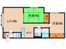 グリ－ンズハウス 2LDKの間取り