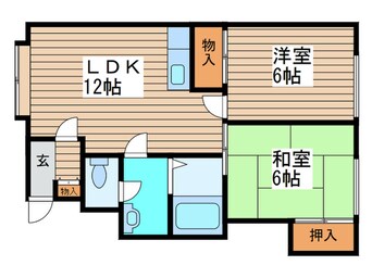 間取図 コ－ポ崎山