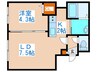 エル　フトゥーロ 1LDKの間取り