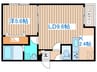 クレストパークヒルズ 1LDKの間取り