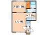 ルナ－ルネム 1LDKの間取り