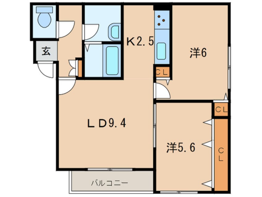 間取図 リベア菊水