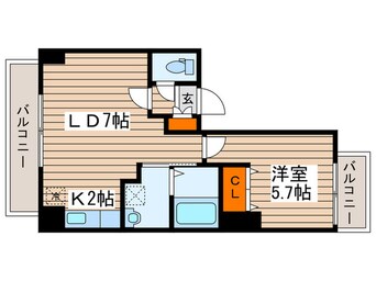 間取図 Pavillon Blanc Hiragishi