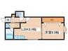 セントニア９１９Ｂ 1LDKの間取り