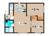 Ｌｉｆｅ　Ｚone 97 2LDKの間取り