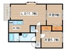 ゼルダⅡ 2LDKの間取り