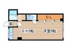 大石ビル 1DKの間取り