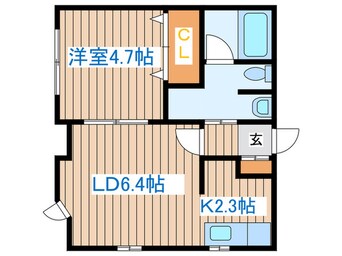 間取図 プランドール西町