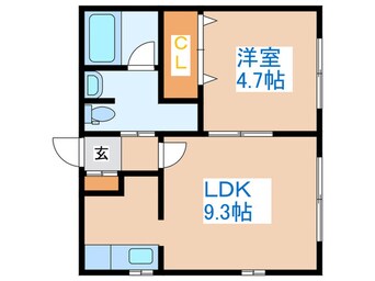 間取図 プランドール西町