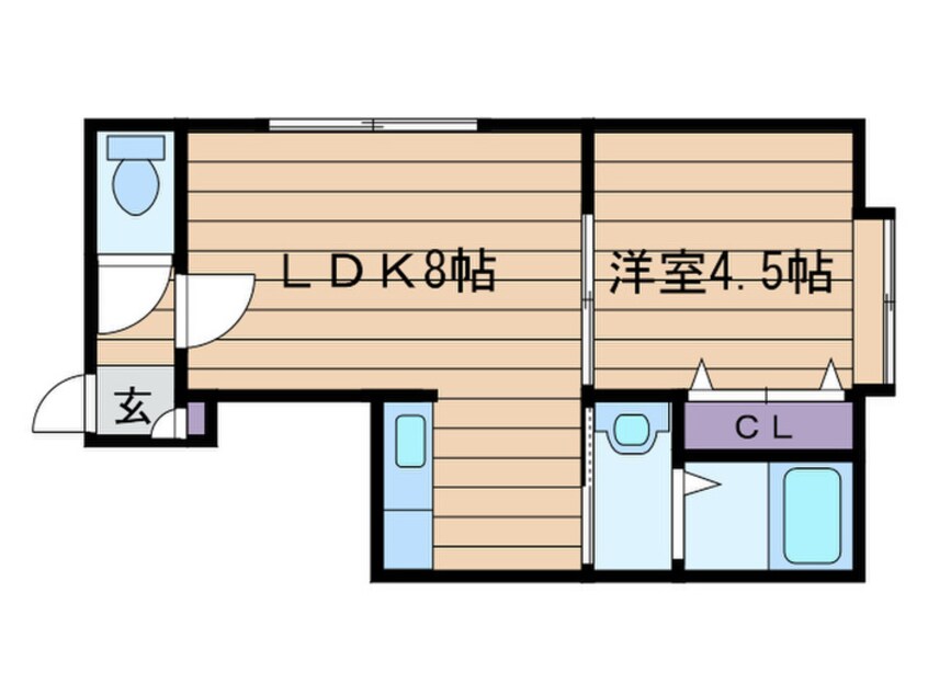 間取図 パ－クヒルズ中島公園