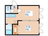 フォレスト豊平Ⅱ 1LDKの間取り