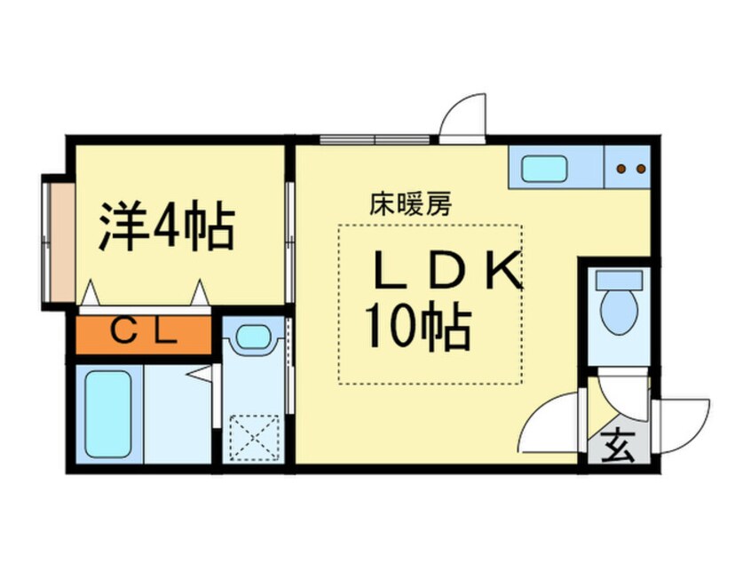 間取図 アークコート北大西Ⅲ