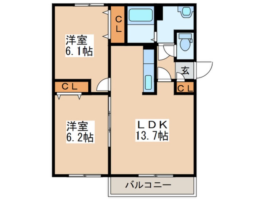 間取図 ラ・フェスタ・コンフォルト