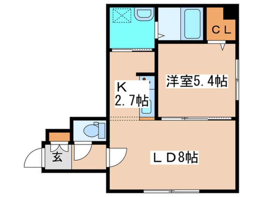 間取図 グランメール　K.S元町