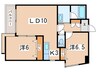 ＮＯＶＡ大通 2LDKの間取り