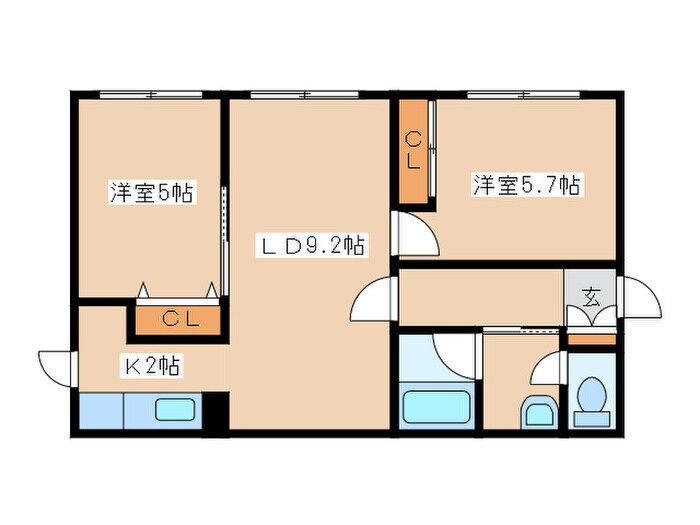 間取り図 パルコ白石