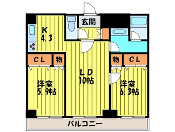 間取図 エステラ北五条館