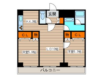 間取図 エステラ北五条館