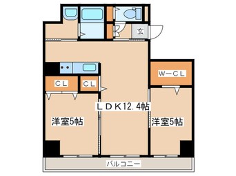 間取図 Ｐａｒｔｉｒｅ　Ｋｉｋｕｓｕｉ