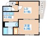 グレートヒルズ壱番館 1LDKの間取り