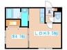 ルチアーノ白石 1LDKの間取り