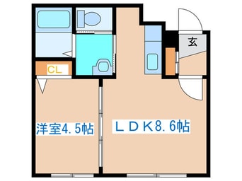 間取図 エヴァンスコート南３条