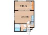 シンエービル 1LDKの間取り
