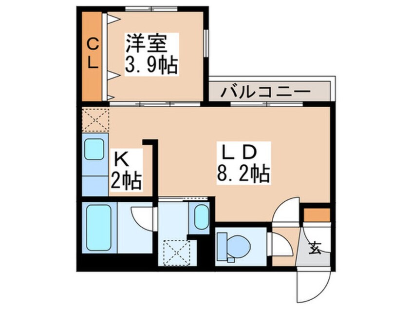 間取図 Clair麻生