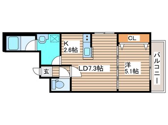 間取図 Cheval北10条