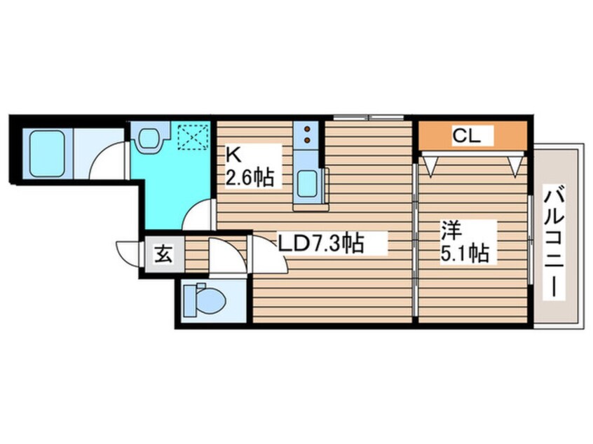 間取図 Cheval北10条