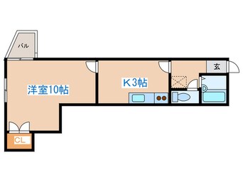 間取図 セザール西線　402号室