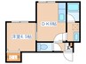 ヴィアルCity豊平 1DKの間取り