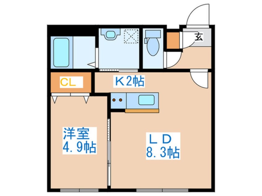 間取図 シティレジデンス八軒