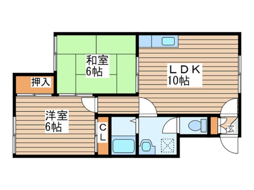 間取図 コーポ山崎
