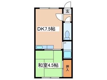 間取図 １７条ハイツ